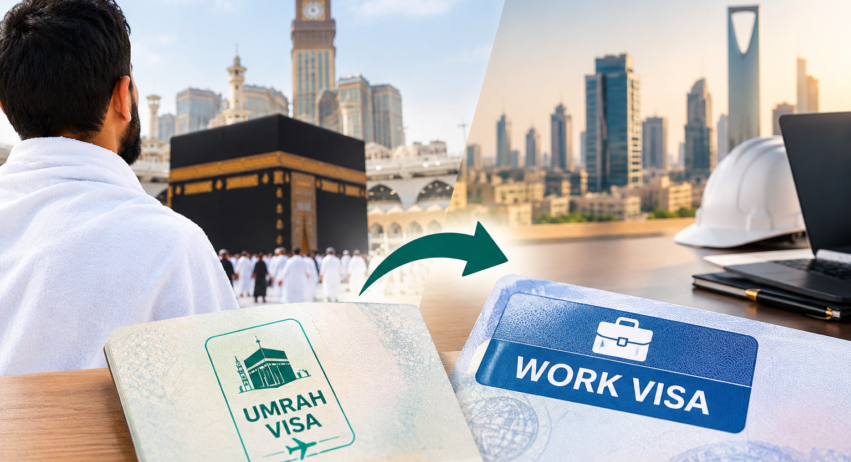 Umrah to Work Visa Conversion: Is It Possible?